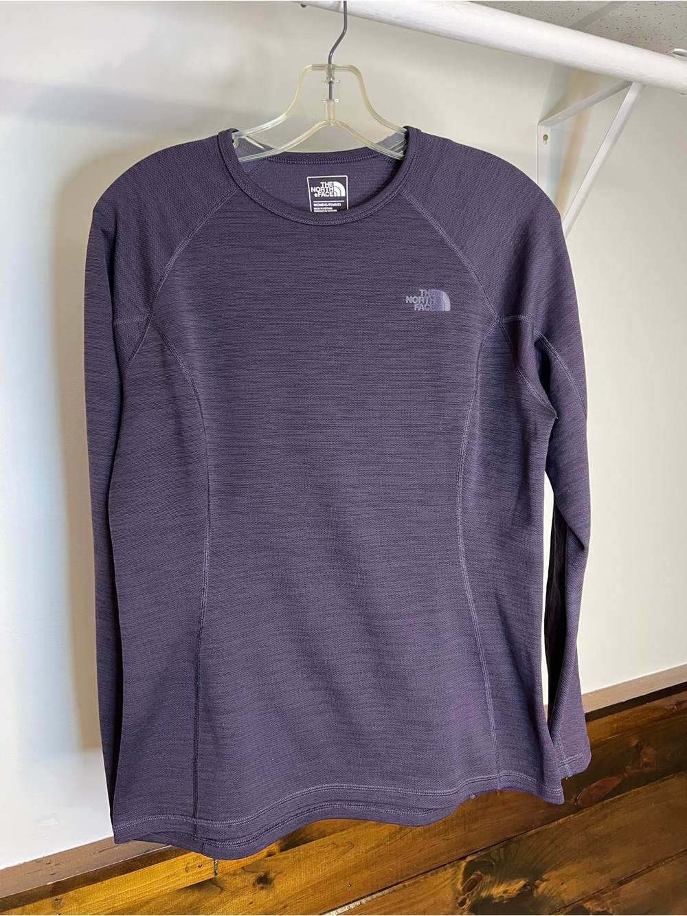 The North Face Women’s Long Sleeve Flashdry Top in Deep Plum- L